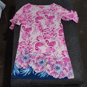 Lilly Pulitzer Pink and Blue Floral Dress